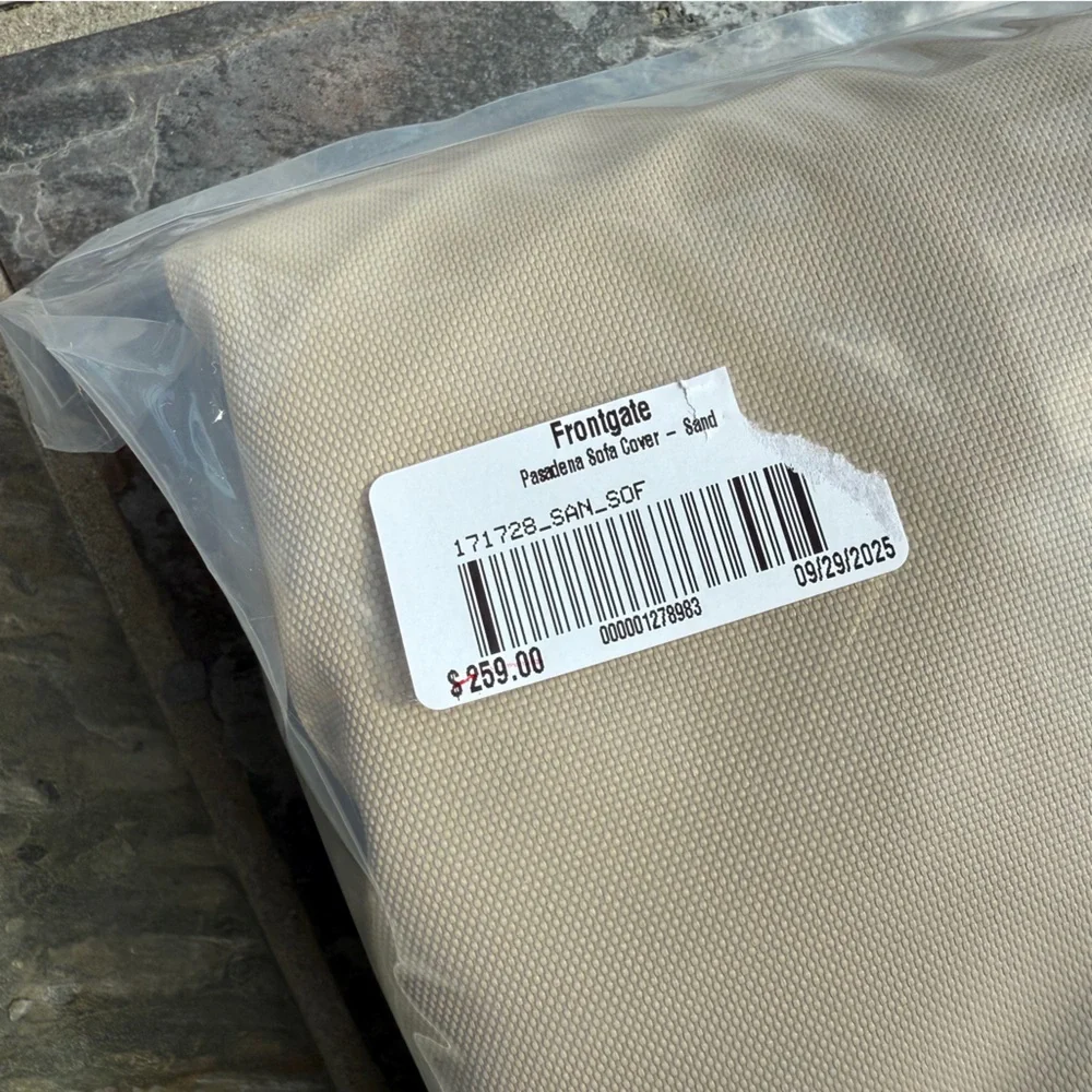 Frontgate Pasadena Sofa Cover - Sand - NWT